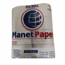 Papel Higiênico Big Roll Branco natural c/200 metros Planet Paper
