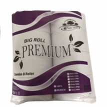 Papel Higiênico Big Roll Branco natural c/200 metros Premium 